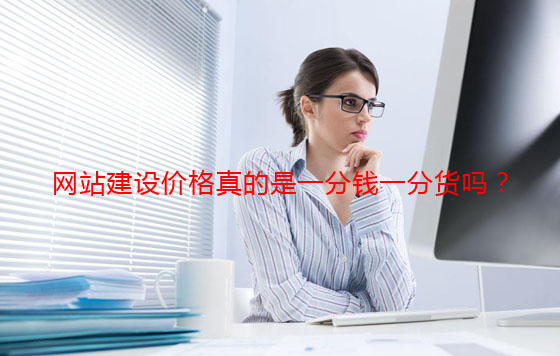 網(wǎng)站建設(shè)價(jià)格真的是一分錢一分貨嗎？
